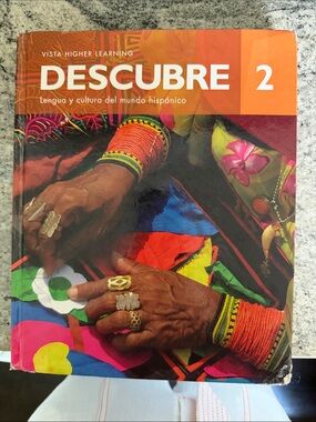Descubre 2 Spanish Language Textbook - Vibrant Multicolor Cover